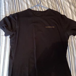 black alphalete shirt, size large. barely worn, great condition.